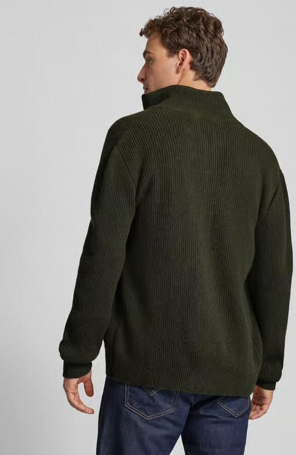 Forét Regular fit gebreid jack van wolmix model 'MARSH'