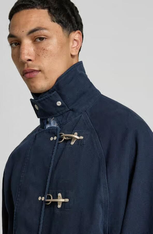Forét Regular fit jack met platte kraag