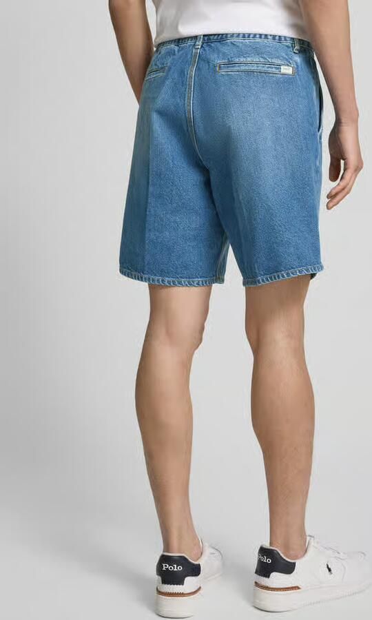 Forét Regular fit korte jeans met elastische band
