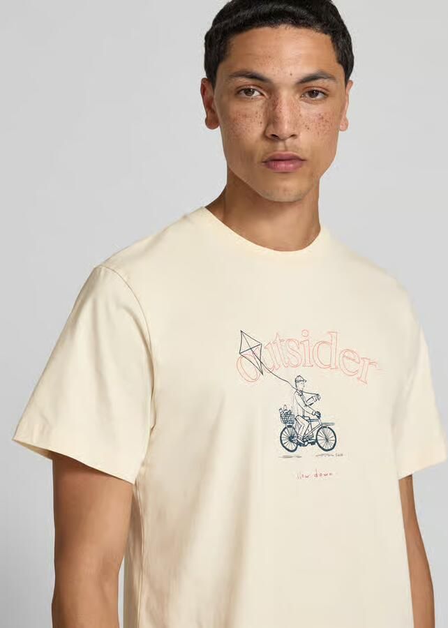 Forét Regular Fit t-shirt met motiefprint