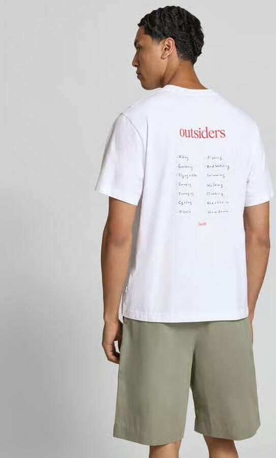 Forét Regular fit t-shirt met statementprint - Foto 3