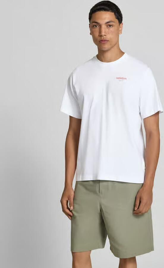 Forét Regular fit t-shirt met statementprint - Foto 2