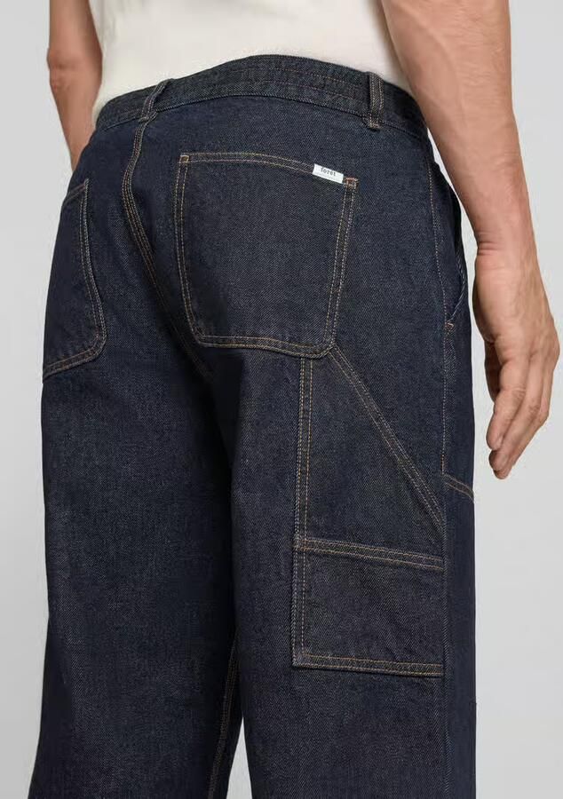 Forét Relaxed fit jeans met siernaden model 'CLAY'