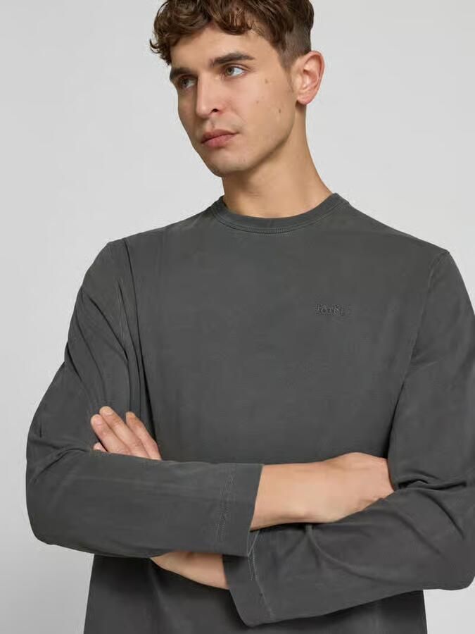 Forét relaxed fit shirt met lange mouwen van katoen