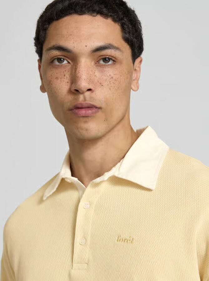 Forét relaxed fit sweatshirt met polokraag