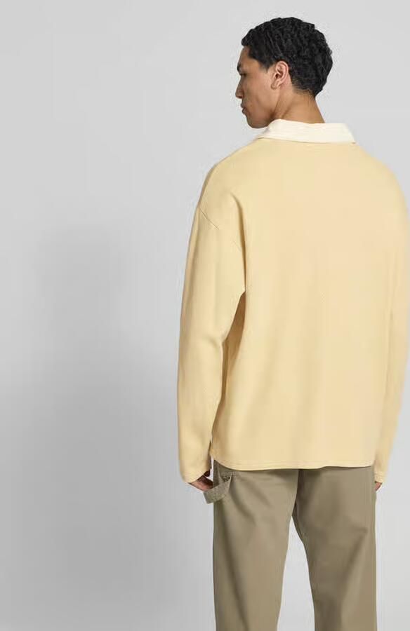 Forét relaxed fit sweatshirt met polokraag - Foto 3