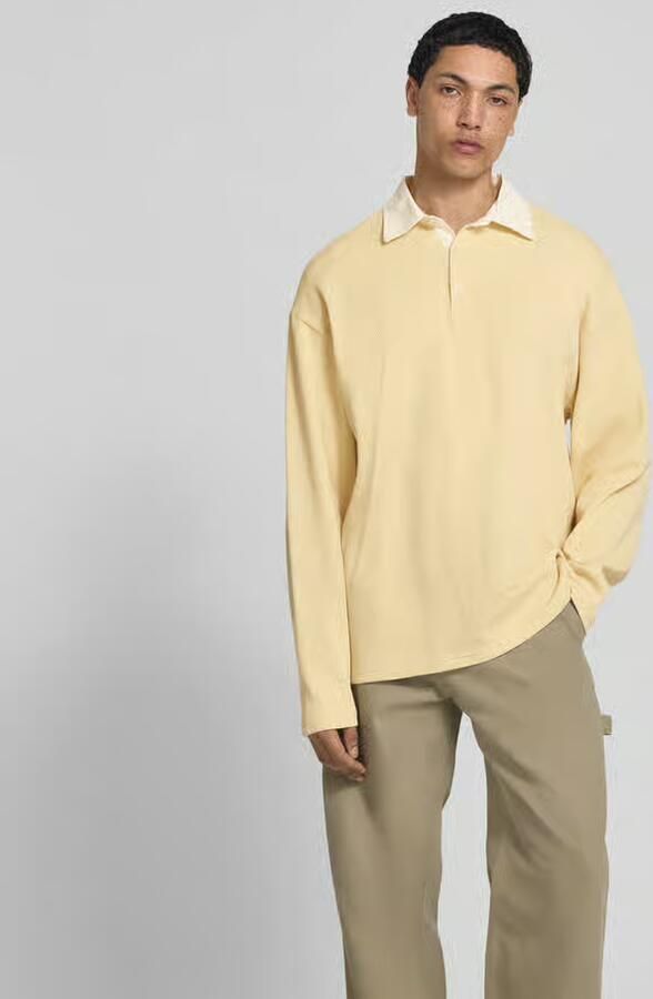Forét relaxed fit sweatshirt met polokraag - Foto 2