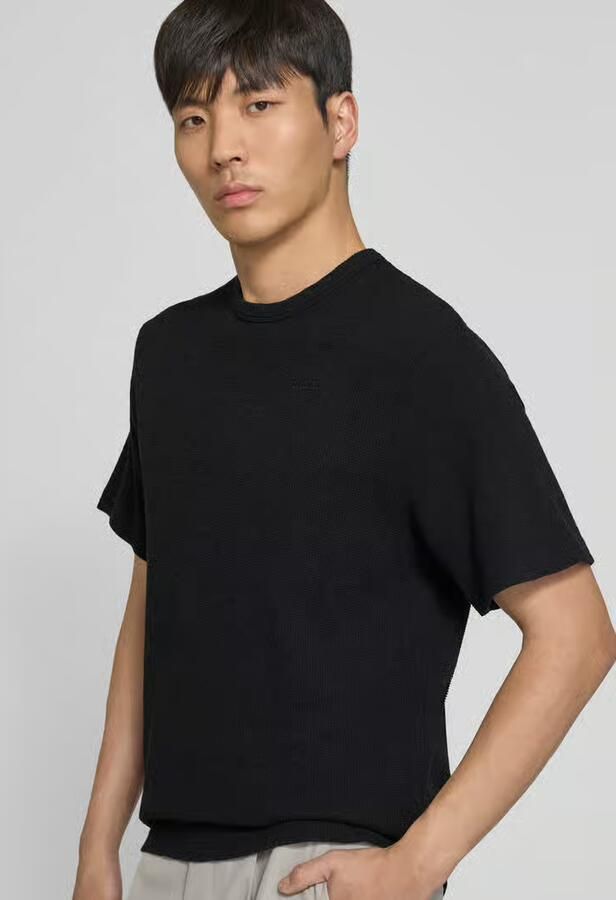 Forét relaxed fit t-shirt met structuurpatroon