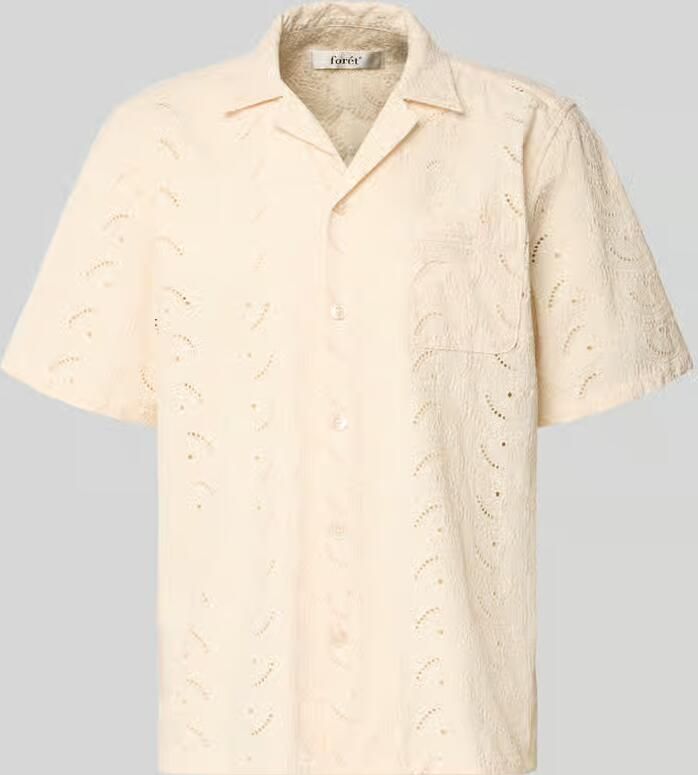 Forét Relaxed fit vrijetijdsoverhemd met broderie anglaise model 'LEO PAISLEY' - Foto 2