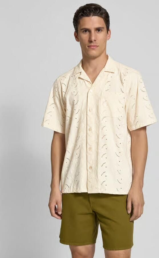Forét Relaxed fit vrijetijdsoverhemd met broderie anglaise model 'LEO PAISLEY' - Foto 3