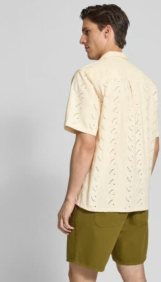 Forét Relaxed fit vrijetijdsoverhemd met broderie anglaise model 'LEO PAISLEY' - Foto 4