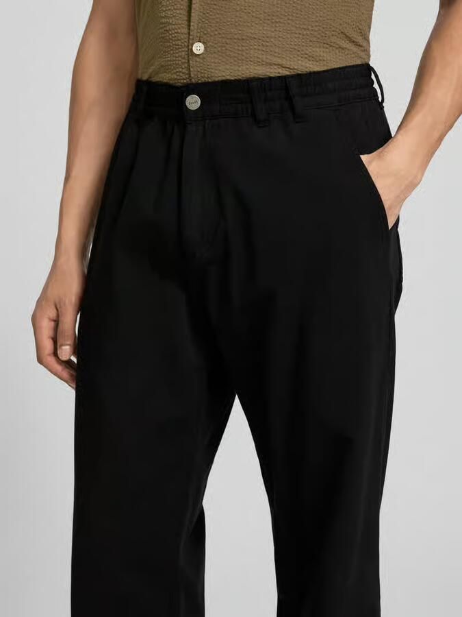 Forét straight fit jeans met elastische band