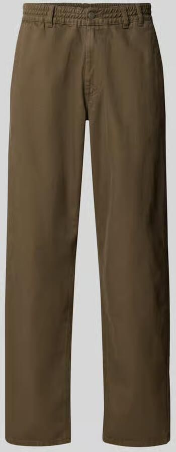 Forét straight fit jeans met elastische band