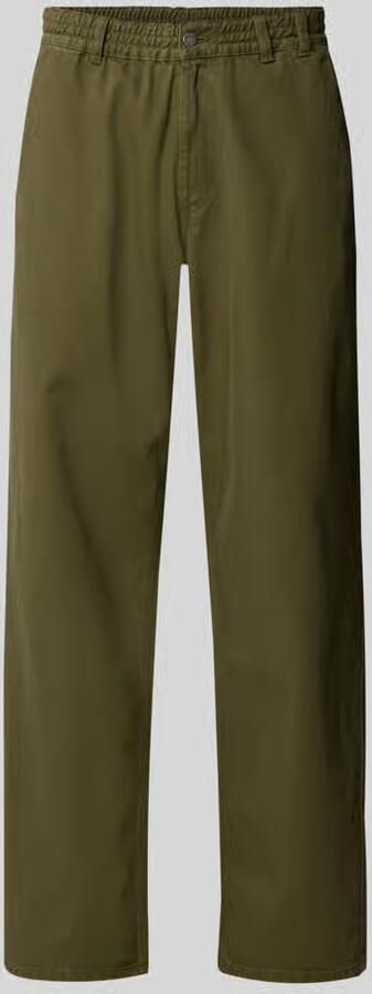Forét straight fit jeans met elastische band