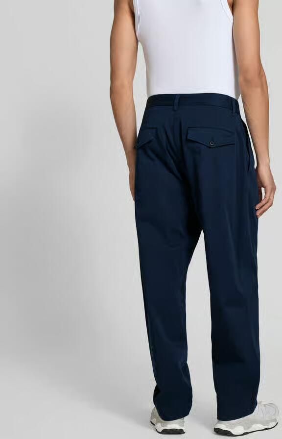Forét wide fit stoffen broek met bandplooien - Foto 2