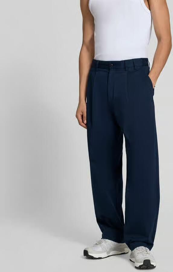 Forét wide fit stoffen broek met bandplooien - Foto 3