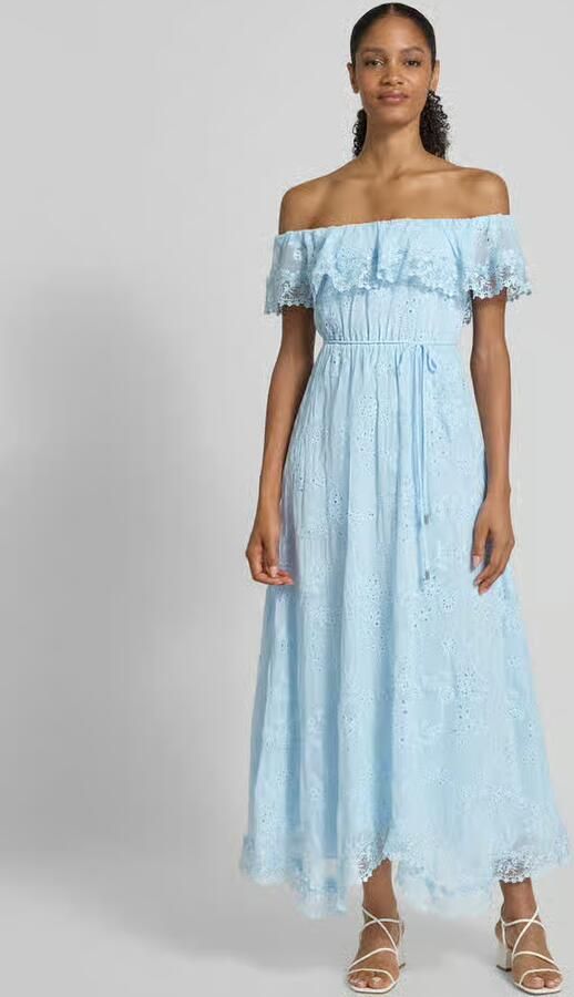 Forever New Avondjurk met broderie anglaise en strikceintuur - Foto 2