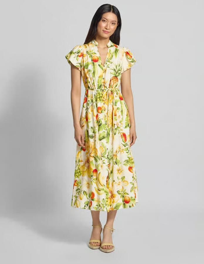 Forever New Avondjurk van mix van linnen en viscose model 'Posie' - Foto 3