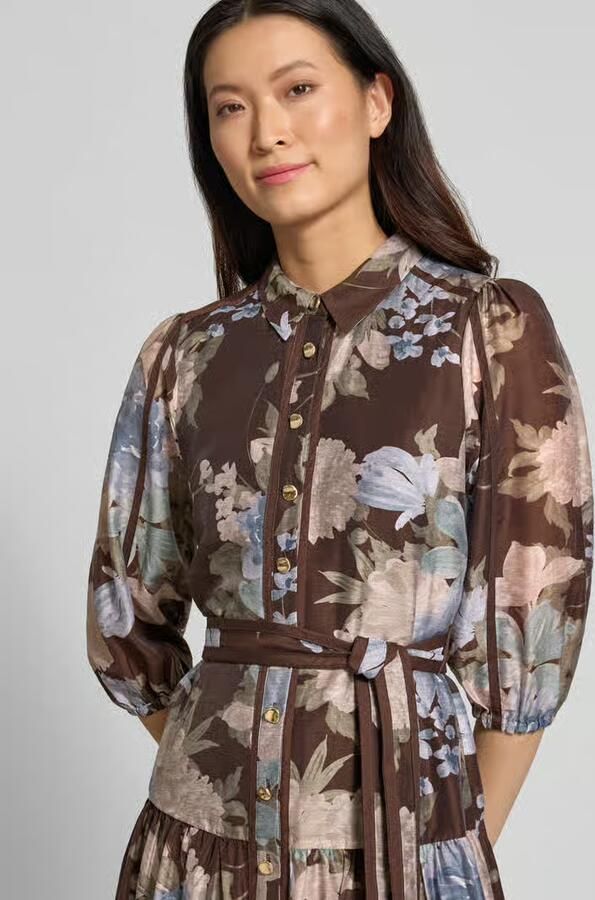 Forever New Avondjurk van mix van lyocell en linnen model 'Gianna'