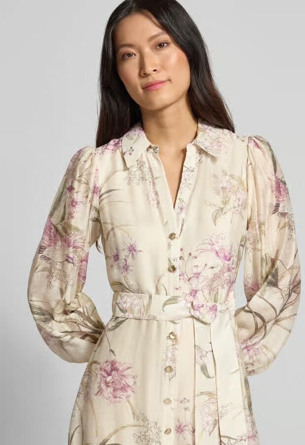 Forever New Avondjurk van mix van lyocell en linnen model 'Hazel'