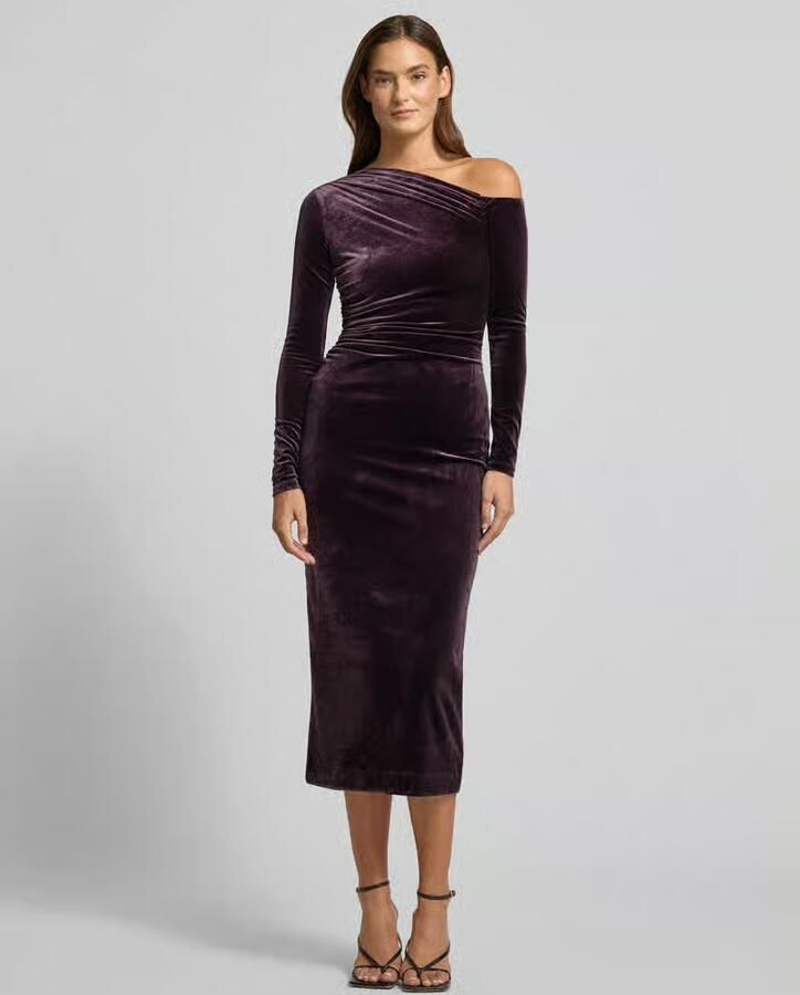 Forever New Cocktailjurk van fluweel in asymmetrische look model 'Angelina' - Foto 2