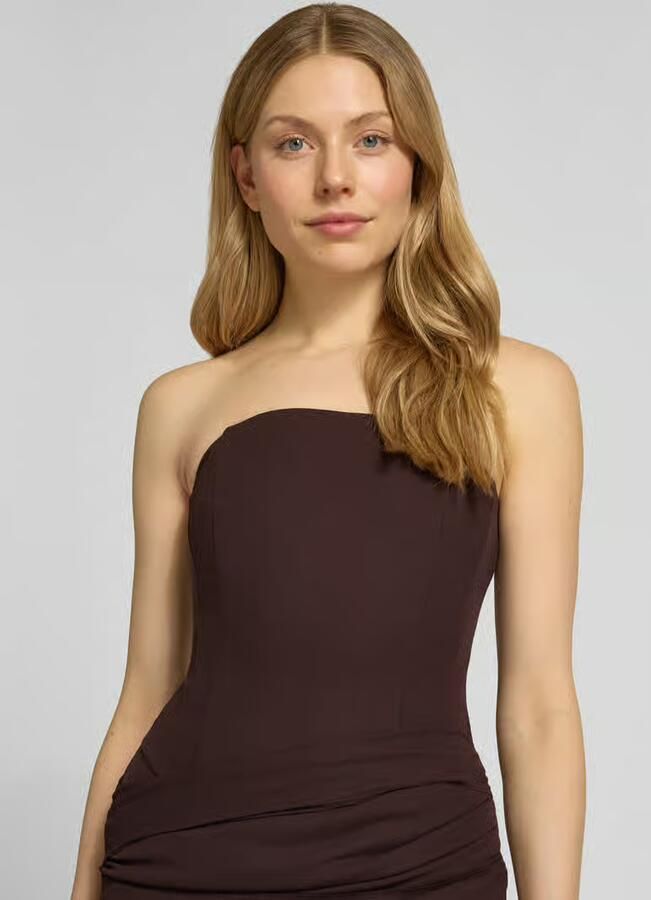 Forever New Cocktailjurk van mesh met draperingen model 'Kia'