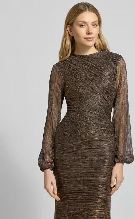 Forever New Glanzende avondjurk met ronde hals model 'Kristen'