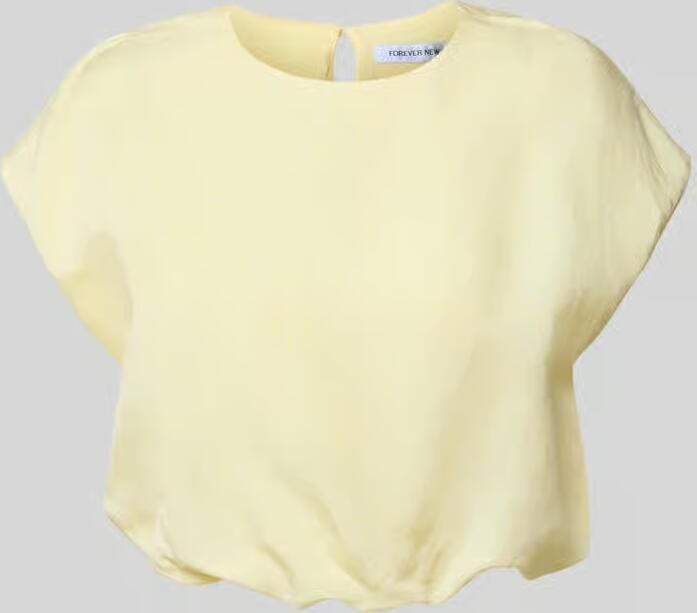 Forever New Kort T-shirt van mix van linnen en viscose model 'Georgina' - Foto 2