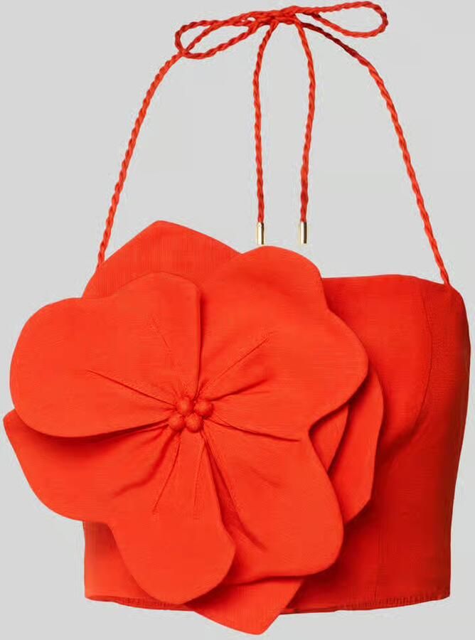 Forever New Kort top van mix van linnen en viscose met bloemenapplicatie - Foto 2