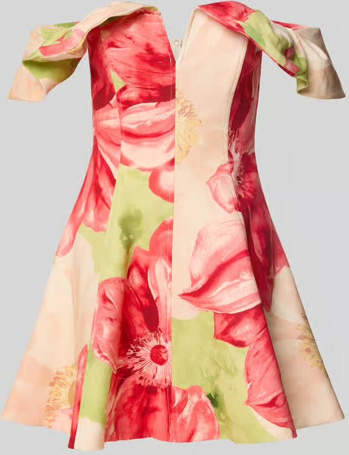 Forever New Linnen cocktailjurk met V-hals model 'ZAHLI'