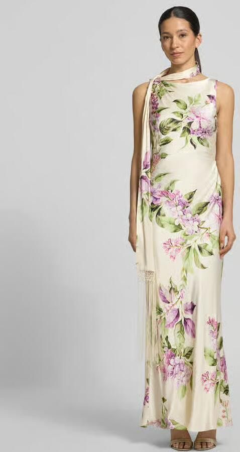 Forever New Maxijurk van satijn met sjaal model 'Ariane' - Foto 3
