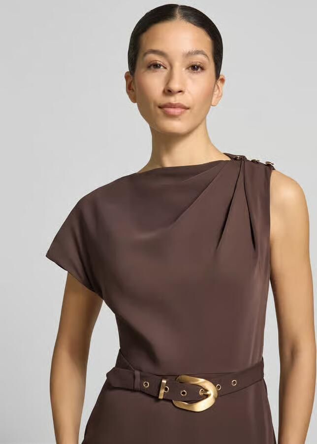 Forever New midi-jurk met riem model 'Kylee Draped'