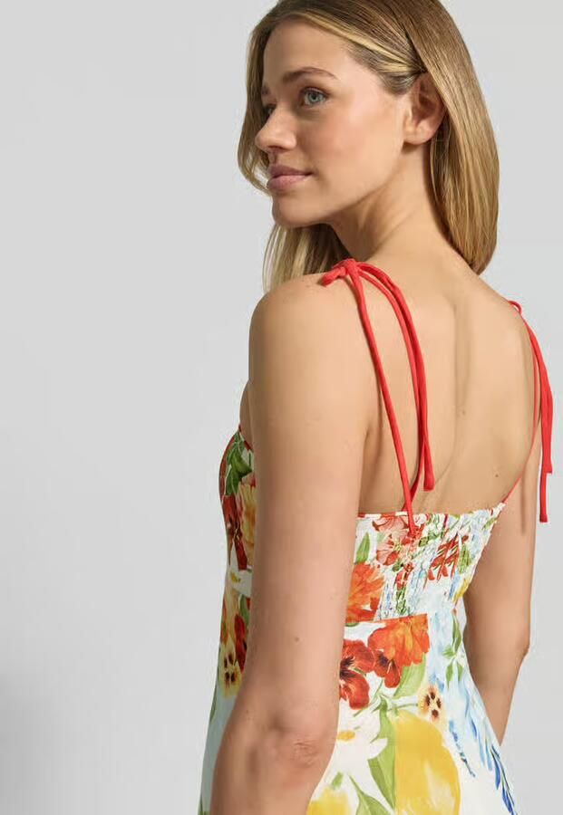 Forever New midi-jurk met spaghettibandjes en vetersluiting