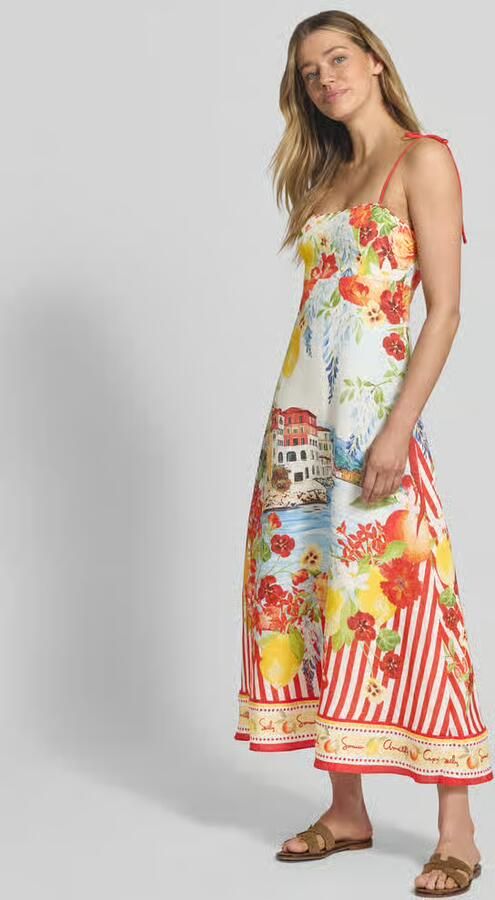 Forever New midi-jurk met spaghettibandjes en vetersluiting - Foto 3