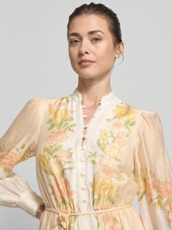 Forever New midi-jurk van lyocellmix met strikceintuur