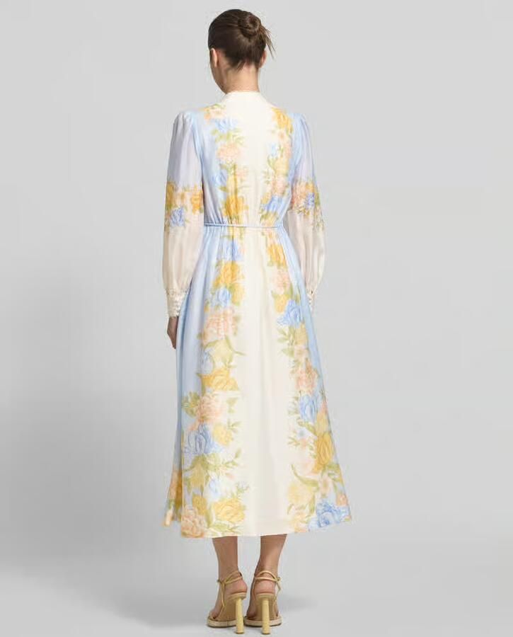 Forever New midi-jurk van lyocellmix met strikceintuur