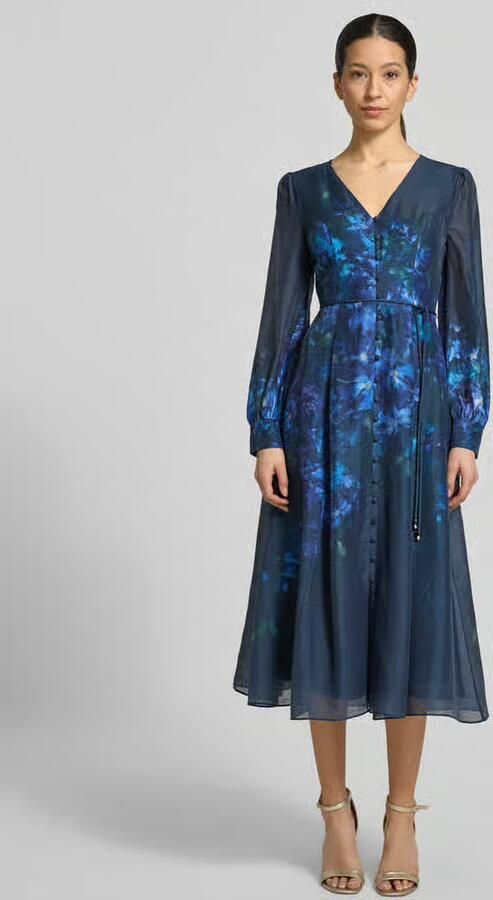 Forever New Midijurk van lyocellmix met bindceintuur model 'Kahlani' - Foto 3