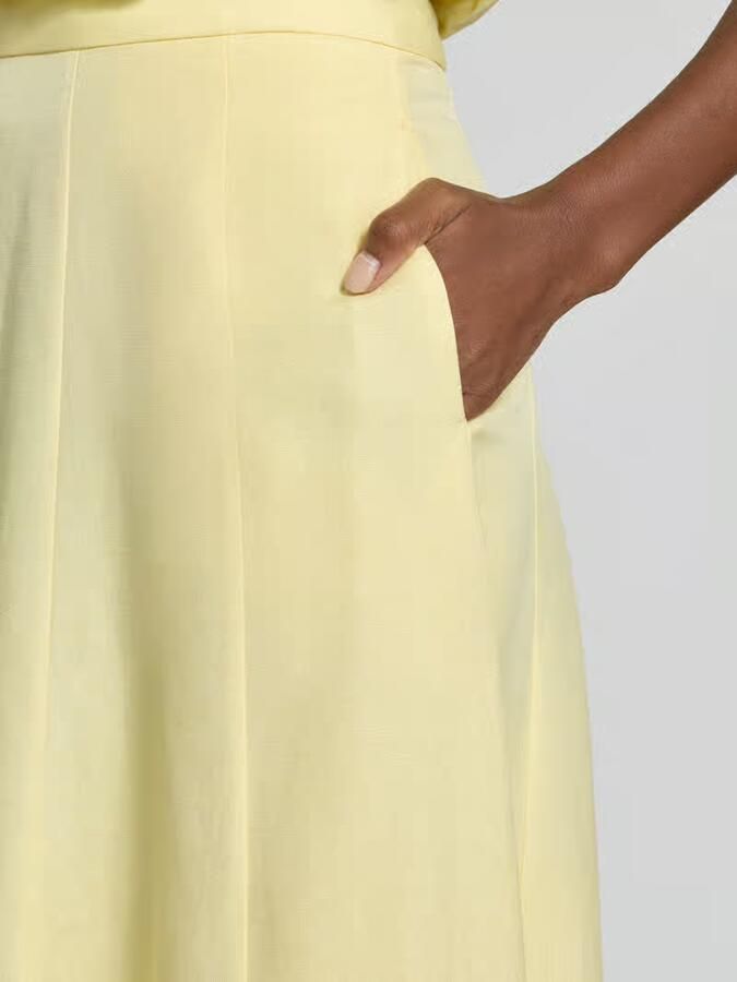 Forever New Midirok van linnen-viscosemix model 'Georgina'