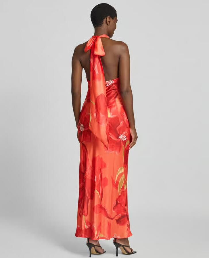 Forever New Slim fit maxi-jurk met all-over bloemenmotief