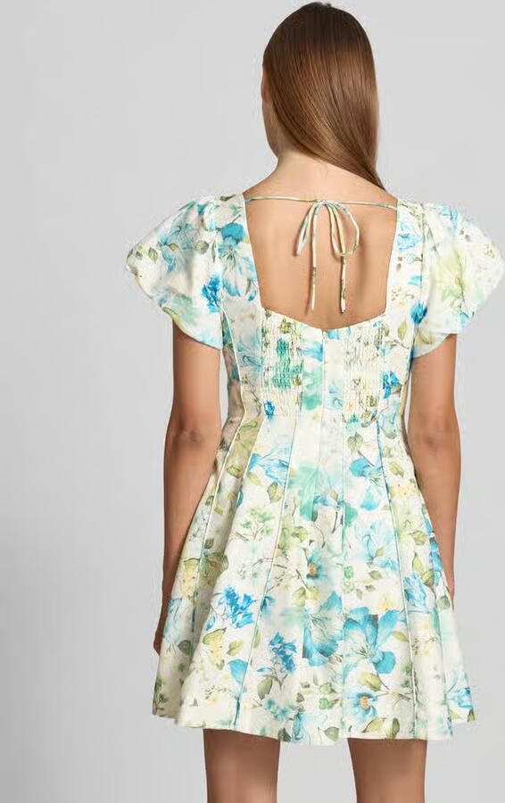 Forever New Uitlopende cocktailjurk van lyocellmix met linnen model 'CAMDEN'