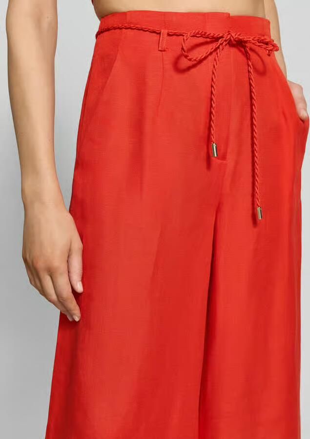 Forever New wide leg broek van mix van linnen en viscose model 'Myla'