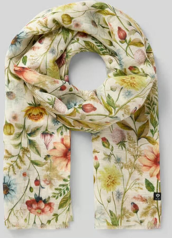 FRAAS Sjaal met all-over bloemenmotief - Foto 2