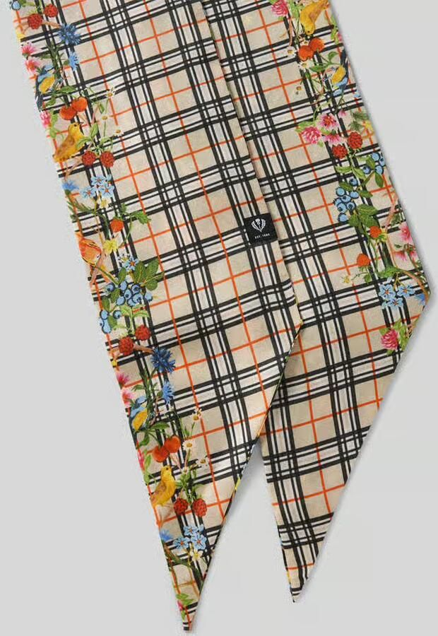 FRAAS Zijden sjaal met all-over bloemenprint