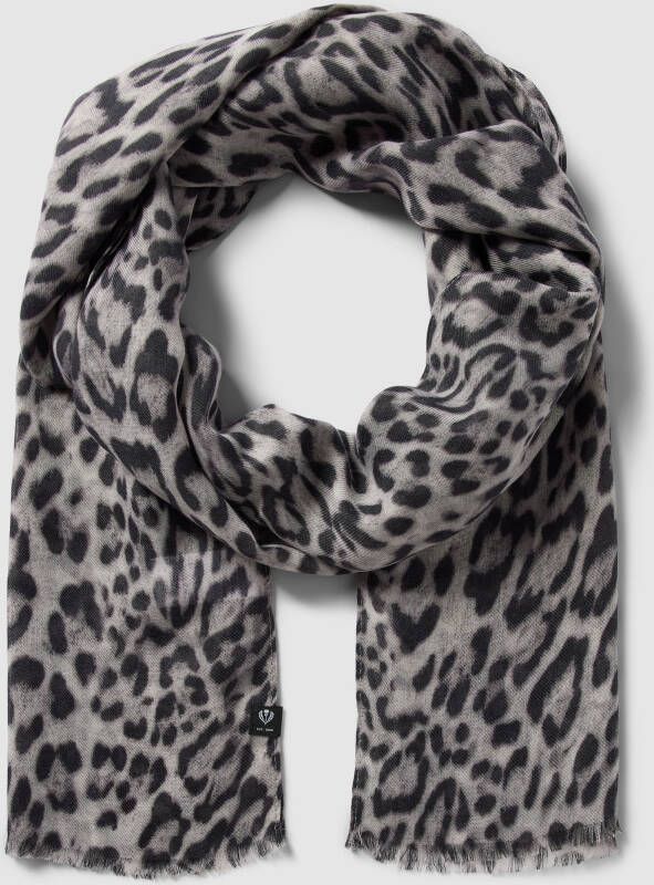 Fraas Sjaal met dierenprint model 'Leopard'