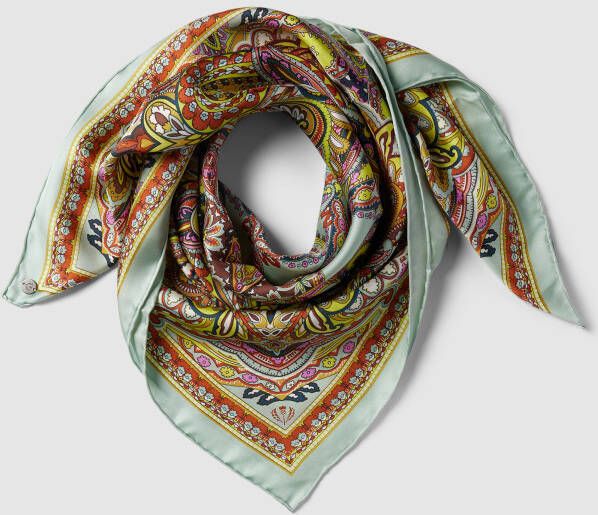 Fraas Sjaal van zijde met all-over motief