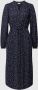 Fransa jurk FRSILJA met stippen en ceintuur donkerblauw wit - Thumbnail 2
