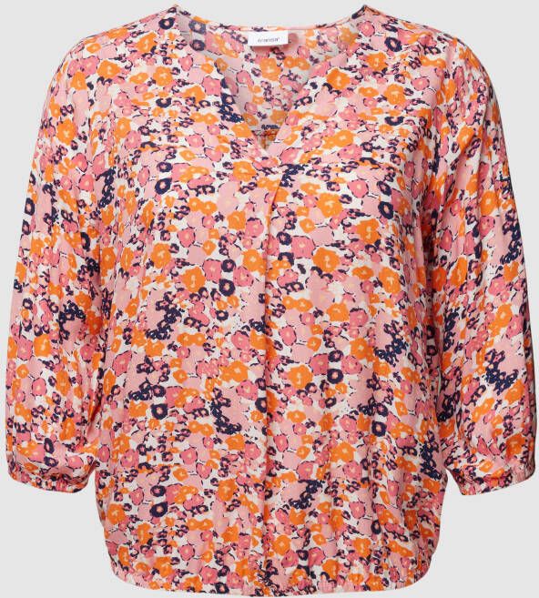 Fransa Plus SIZE blouse met 3 4-mouwen model 'Merla'