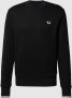 Fred Perry Heren Sweatshirt met Dubbele Streep Manchet Black Heren - Thumbnail 3