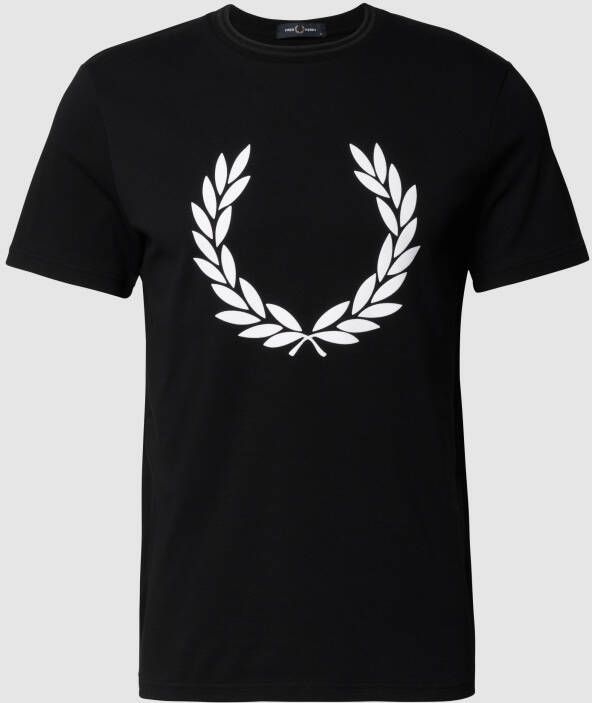 Fred Perry T-shirt met labelprint