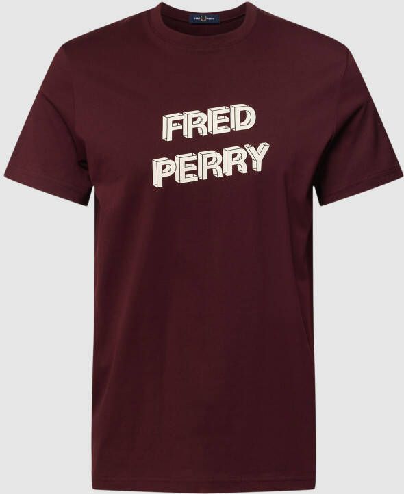 Fred Perry T-shirt met labelprint